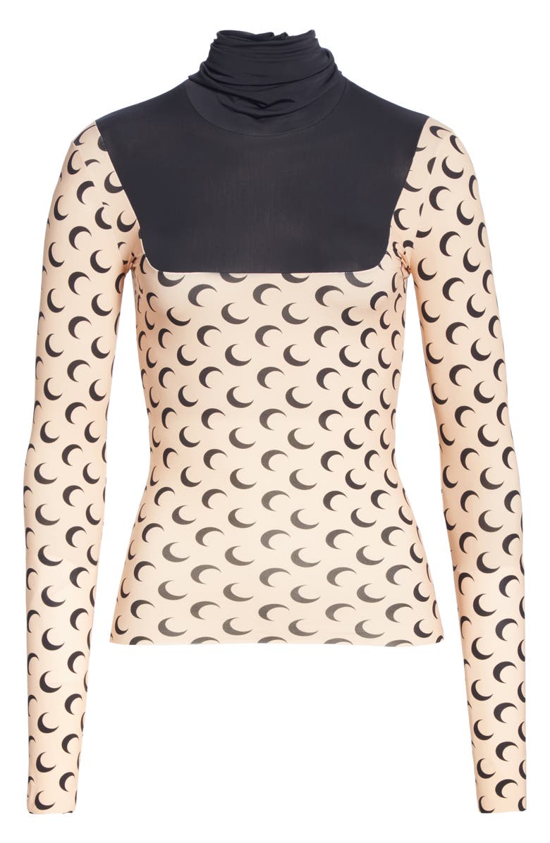 Marine Serre Moon Print Knit Top, Alternate, color, 