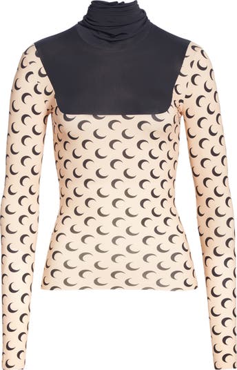 アクセサリー marine serre moon hoops mt10 sil marine serre moon hoops mt10 sil Marine Serre Moon Print Knit Top