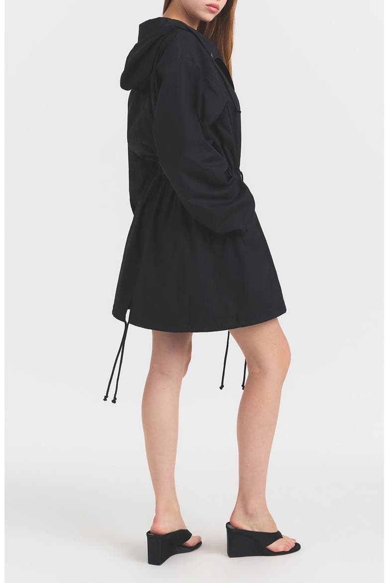 Swiss Cotton Oversize Anorak, Alternate, color, ONYX
