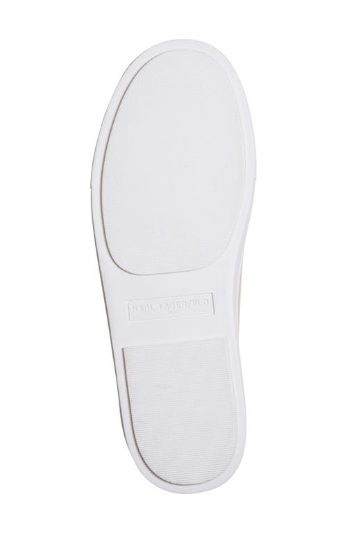 Karl Lagerfeld Paris Cate Pin Sneaker In Gold