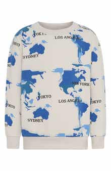 TINY TRIBE Kids' World Tour Cotton Sweatshirt