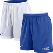 Nike Men's Nike White/Royal Duke Blue Devils Primetime Reversible Performance Shorts