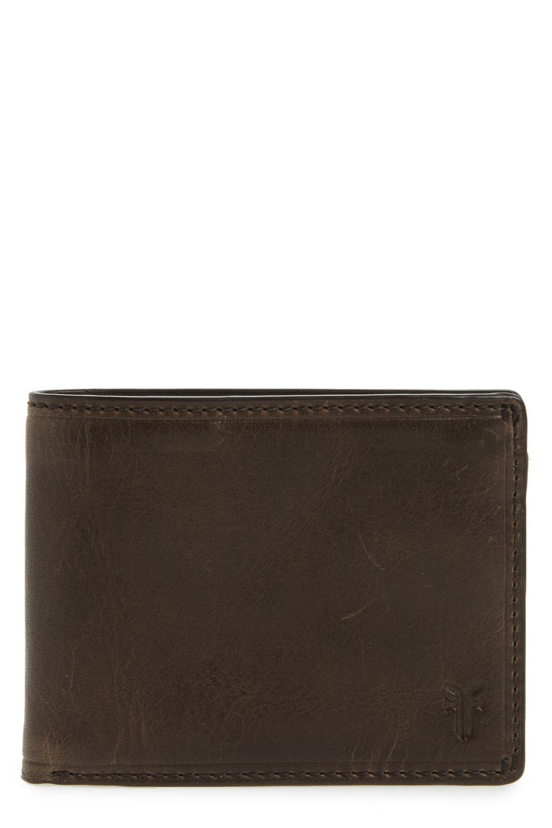 Logan Leather Wallet, Main, color, SLATE