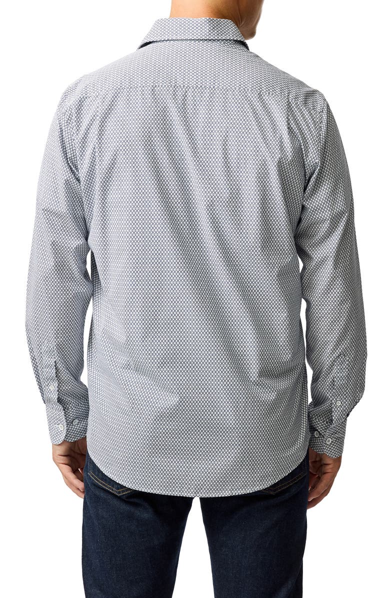 Rodd & Gunn Wiltshire Original Fit Microprint Organic Cotton Button-Up Shirt, Alternate, color, Porcelain