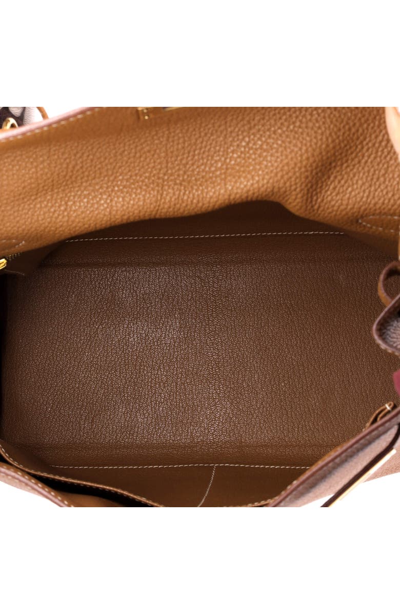 Pre-Owned Hermes Kelly Handbag Brown Togo with Gold Hardware 28, Alternate, color, Gold
