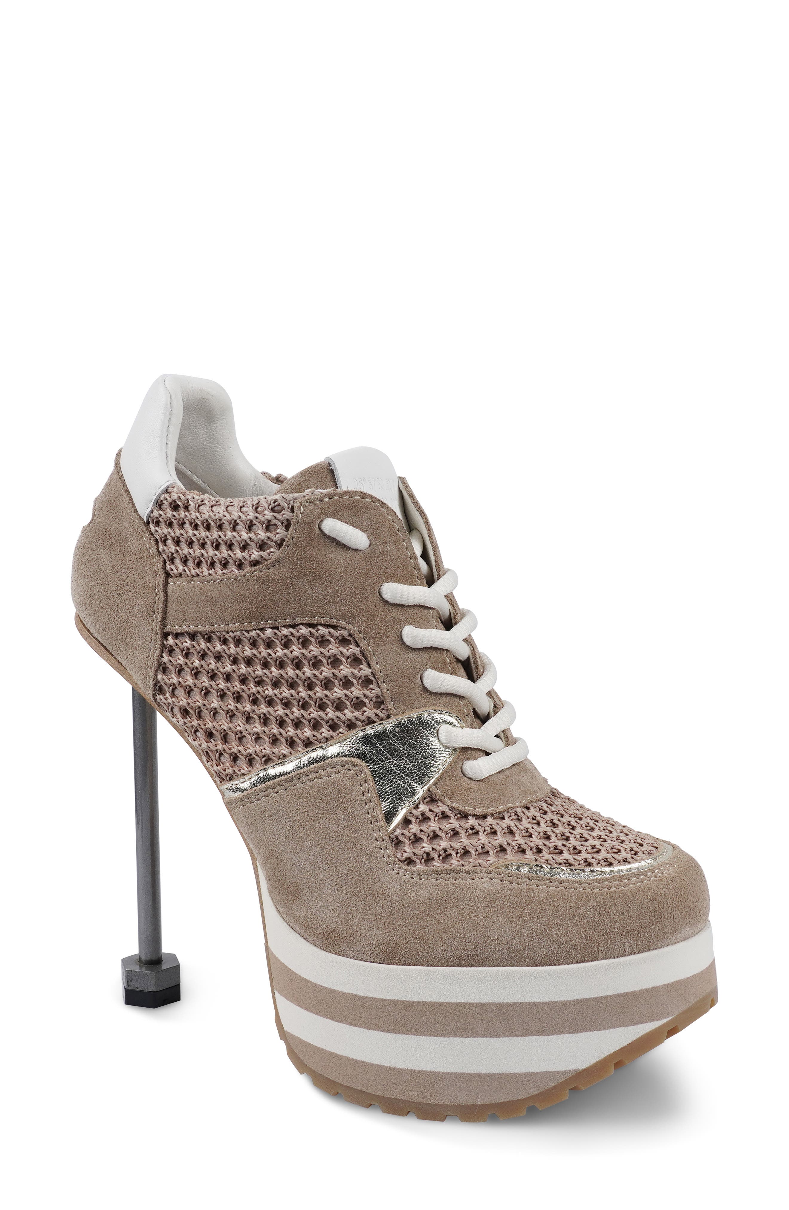 ZIGI Lively Platform Sneaker Pump, Main, color, Beige