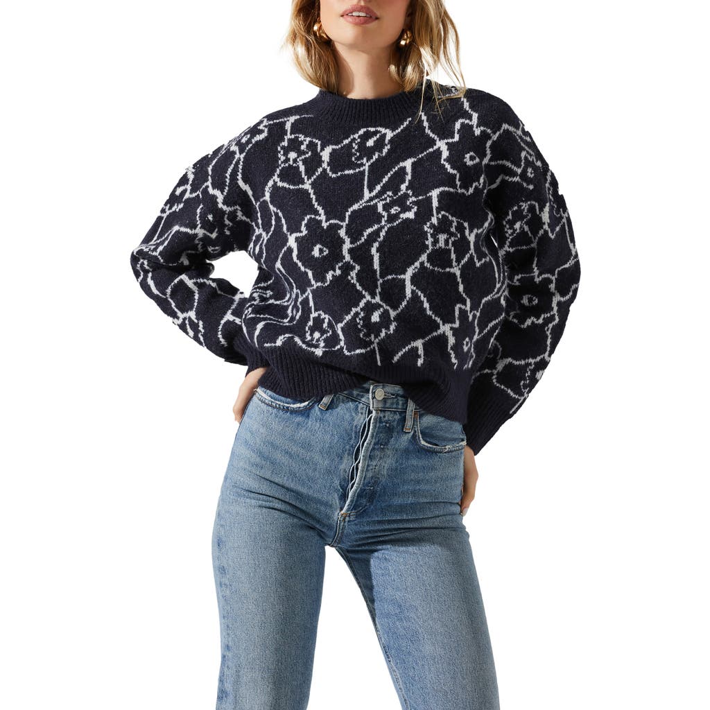 Astr The Label Saira Sweater In Animal Print