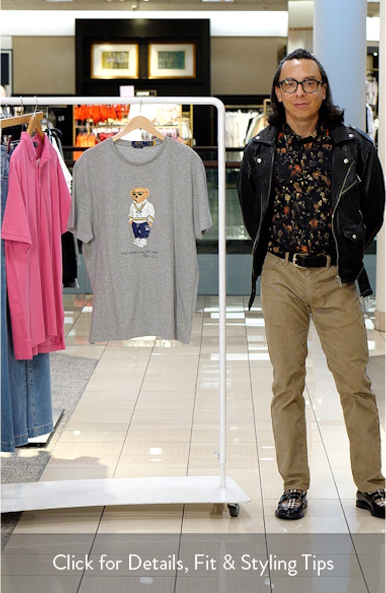 Classic Fit Polo Bear Cotton Graphic T-Shirt, sales video thumbnail