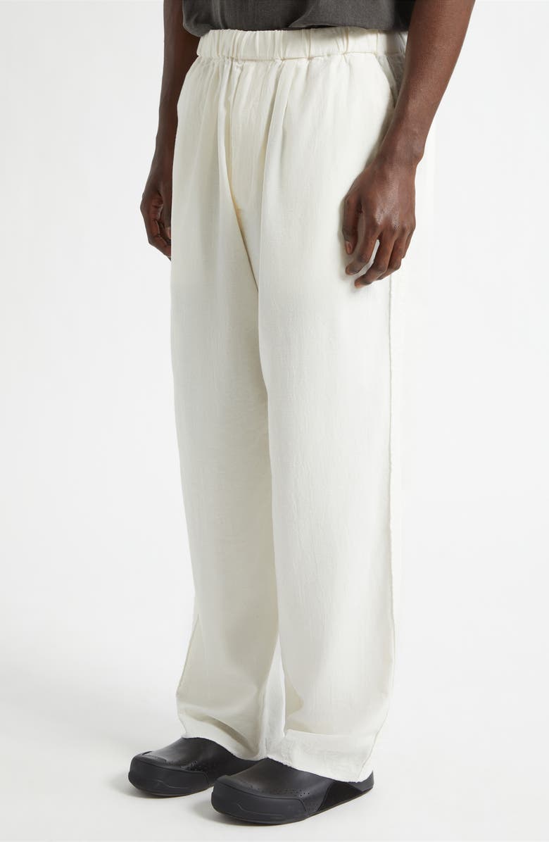 Undercover Cotton & Cashmere Pants, Alternate, color, Ivory