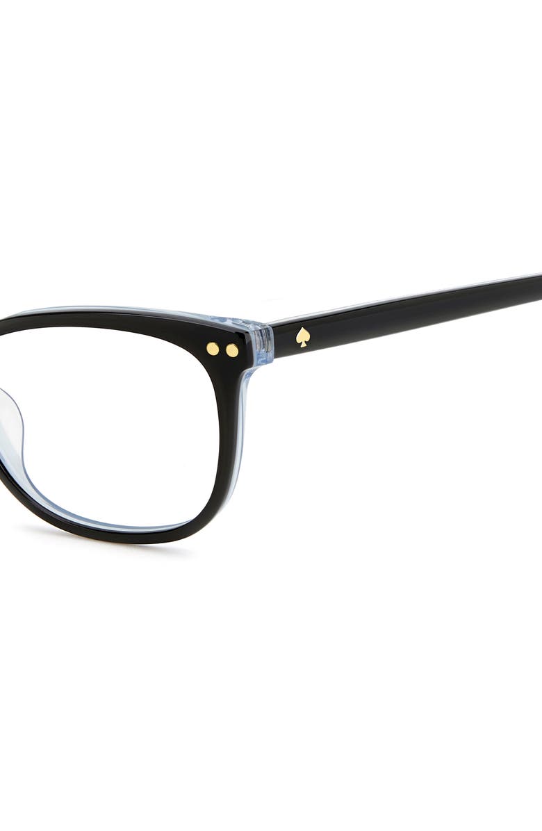 Kate Spade New York adria 52mm rectangular optical glasses, Alternate, color, 