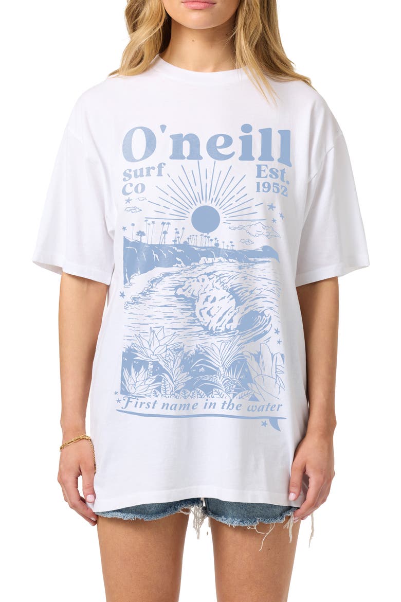 Chore Break Oversize Cotton T-Shirt, Main, color, WHITE