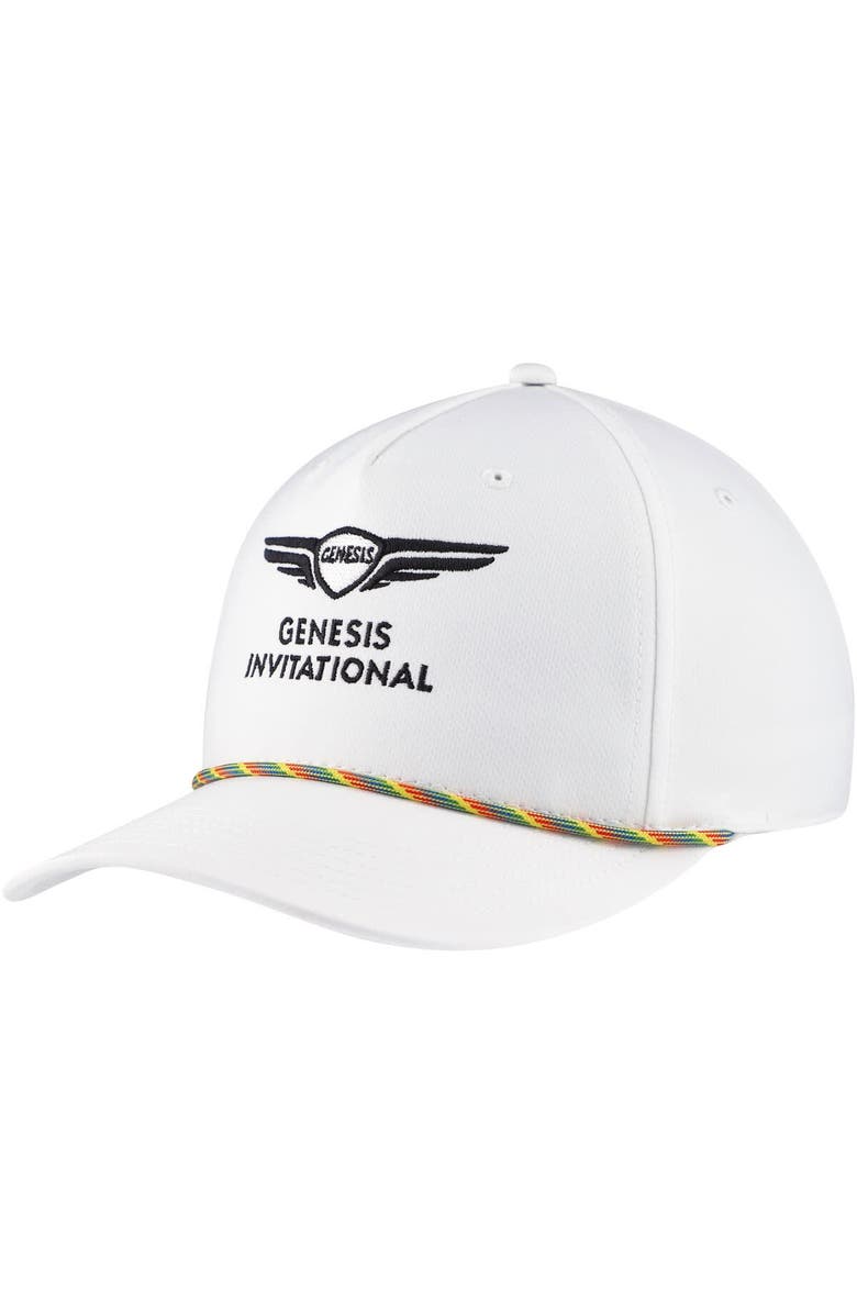 AHEAD Men's Ahead White Genesis Invitational Alto Rope Tech Adjustable Hat, Main, color, White