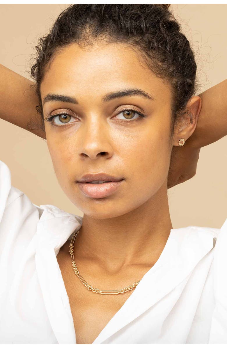 Oradina 14K Gold Bold Venetian Necklace, Alternate, color, Yellow Gold