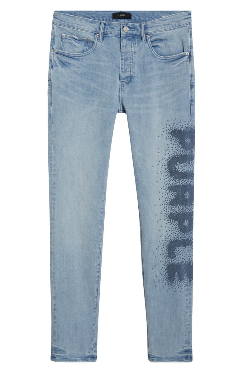 PURPLE BRAND P001 Tuffetage Skinny Jeans, Alternate, color, Light Indigo
