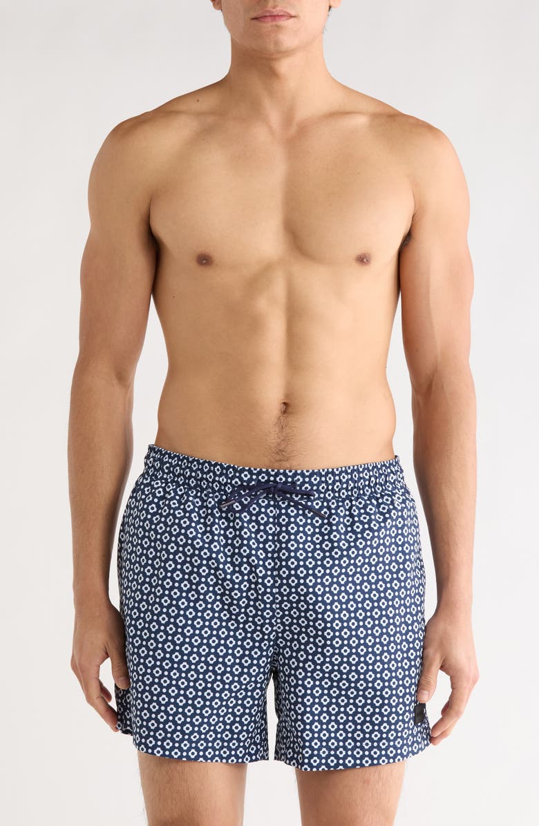 BOSS Octopus Swim Shorts, Main, color, Navy
