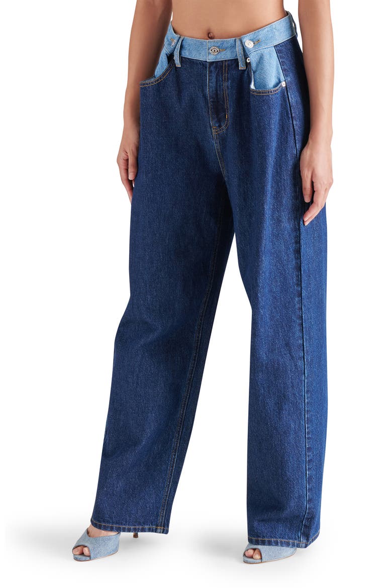 Emeric High Waist Two Tone Jeans, Alternate, color, DENIM MULTI