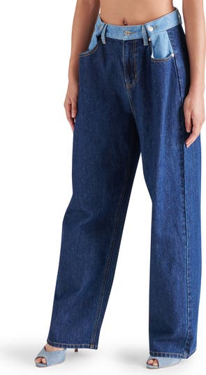 Steve Madden Emeric High Waist Two Tone Jeans | Nordstrom