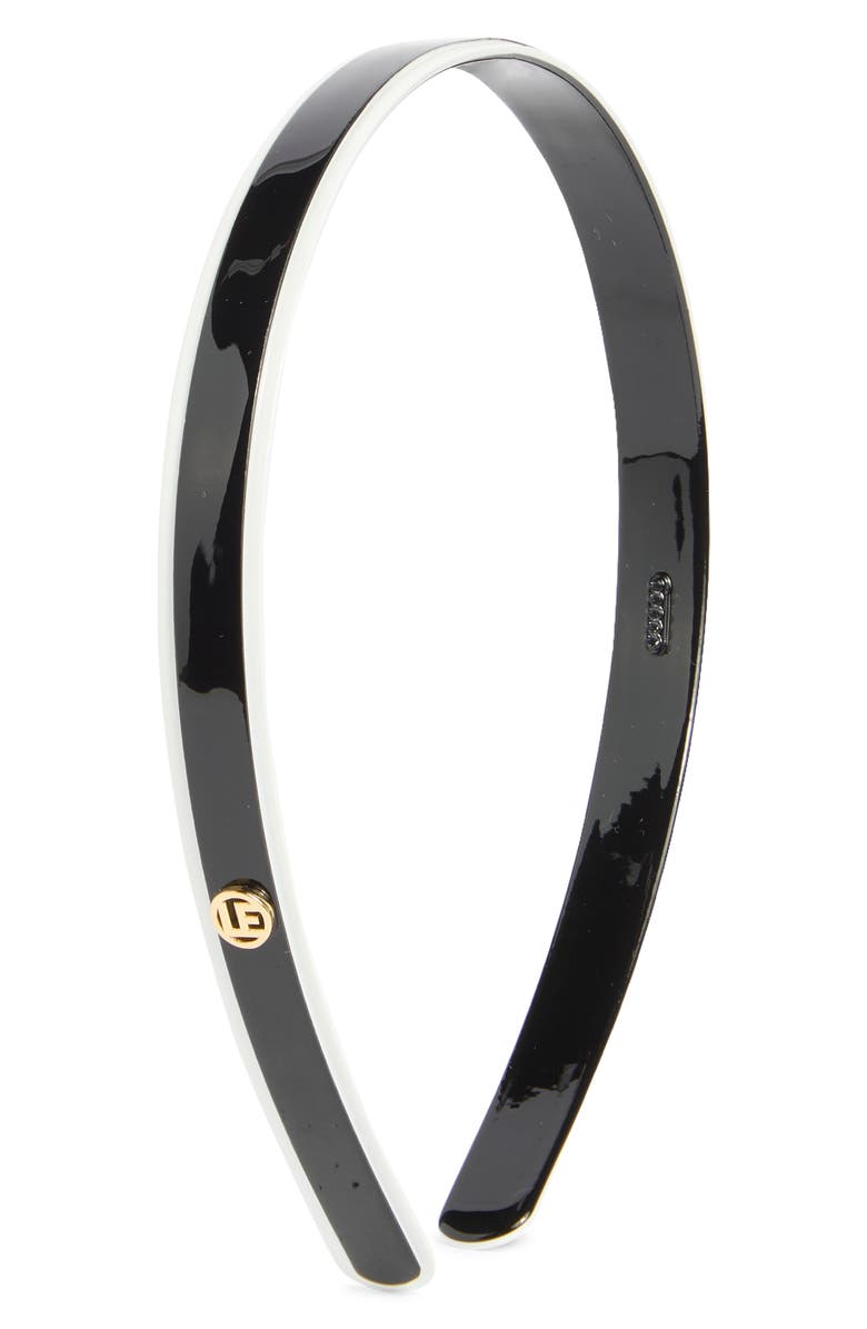 L. Erickson Natasha Headband, Main, color, Black/ White