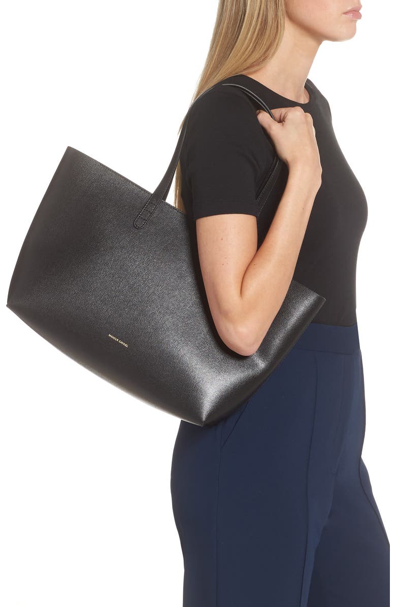 Mansur Gavriel Small Leather Zip Tote, Alternate, color,