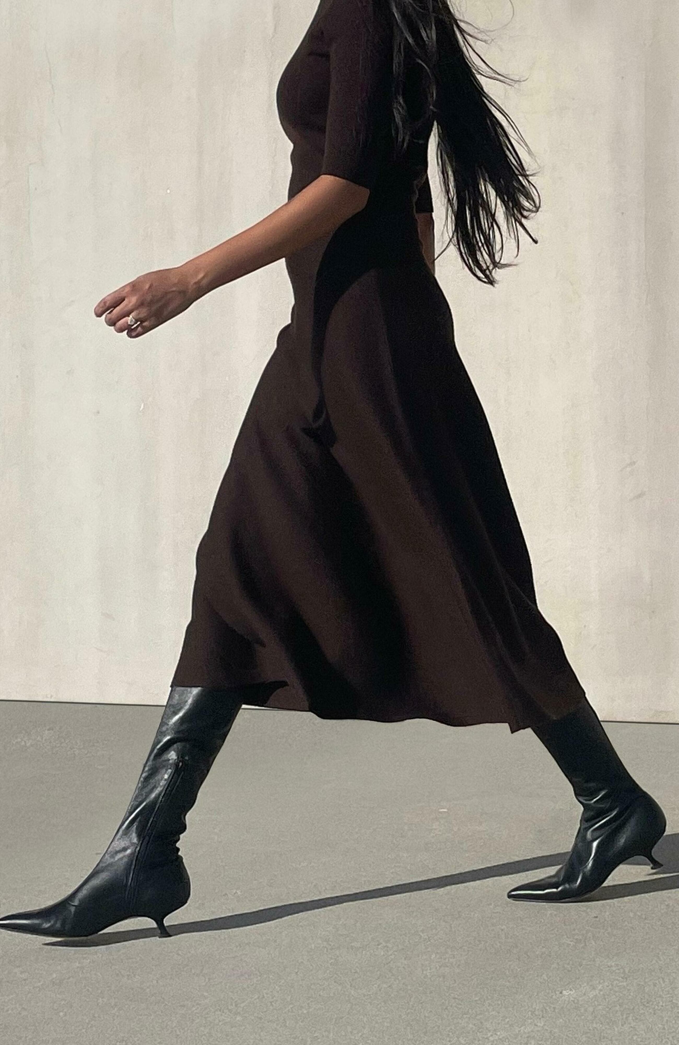 Neil J. Rodgers Seta Stretch Boot, Alternate, color, Black Nappa