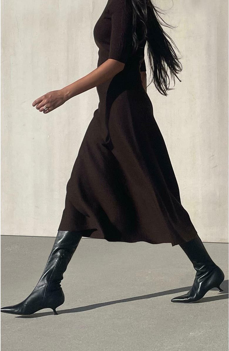 Neil J. Rodgers Seta Stretch Boot, Alternate, color, Black Nappa