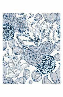 Wallpops Navy Secret Garden Peel & Stick Wallpaper