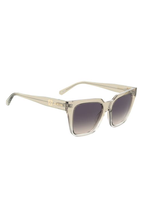 Love Moschino 52mm Square Sunglasses In Beige