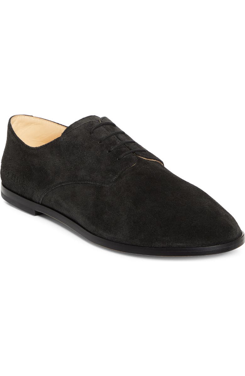 Common Projects Soft Plain Toe Derby, Main, color, Off Black
