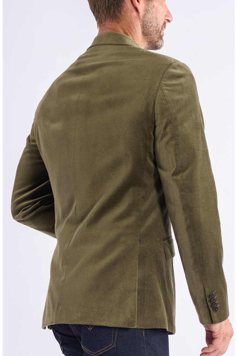 Velvet Sport Coat, Alternate, color, OLIVE