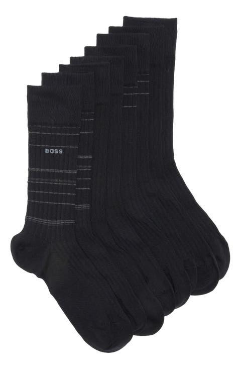 4-Pack Assorted Crew Socks Gift Box