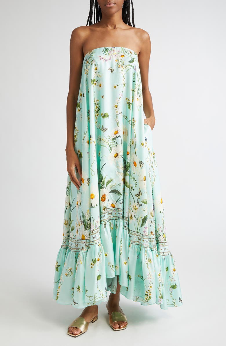 Camilla Floral Freefall Convertible Silk Maxi Dress, Main, color, Floral Freefall