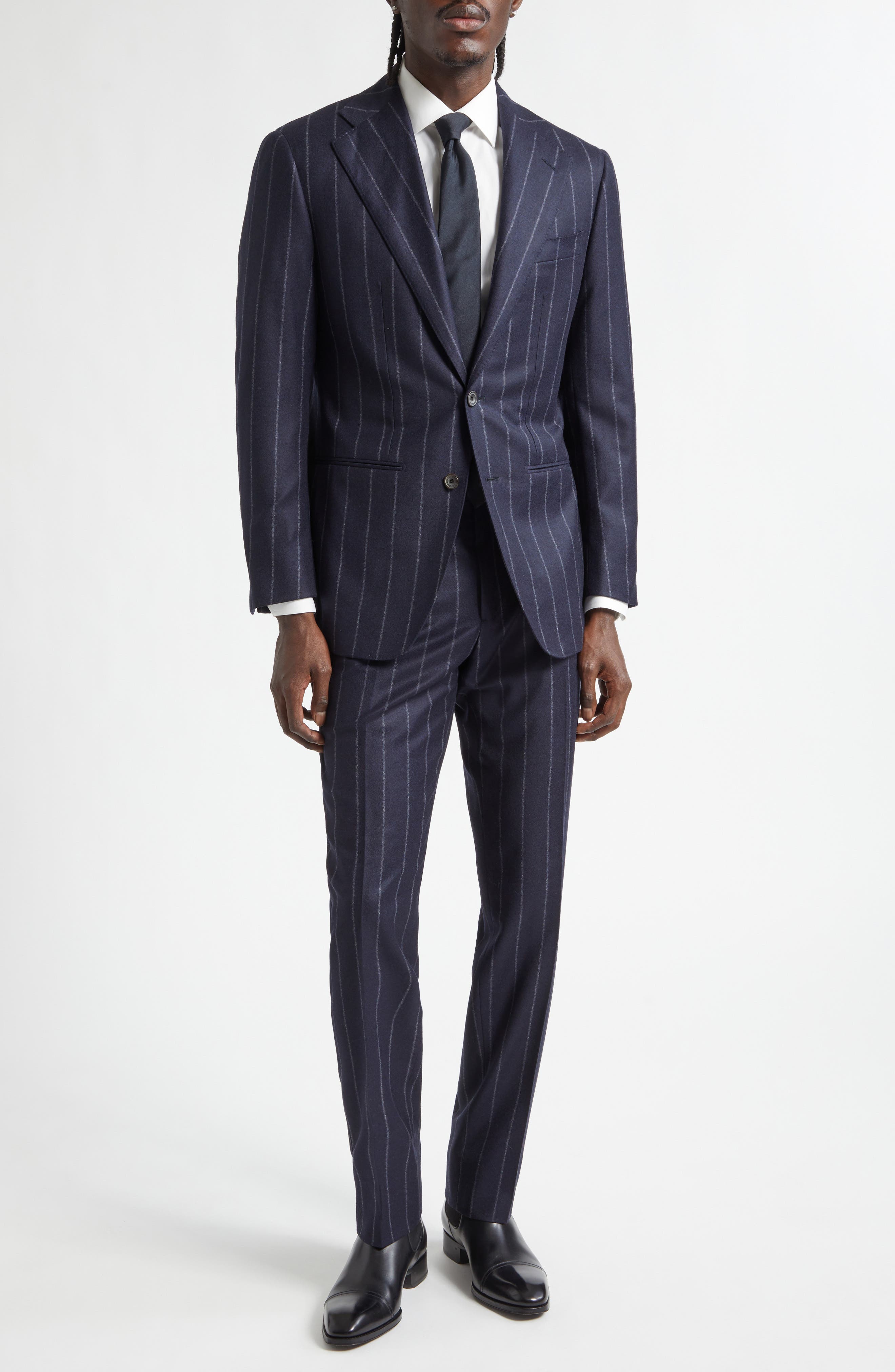 selected NAVY PIN STRIPE