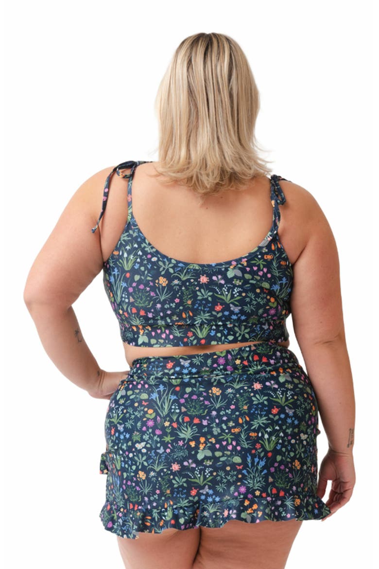 Shoulder-Tie Crop Top, Alternate, color, Forage Floral