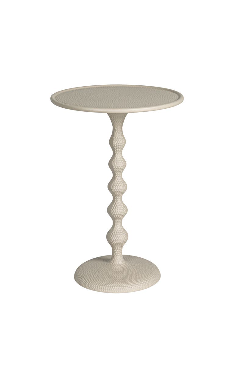 Olive Grove Hammered Table, Main, color, White
