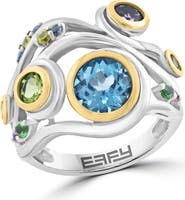 EFFY Bezel Set Gemstone Cluster Ring