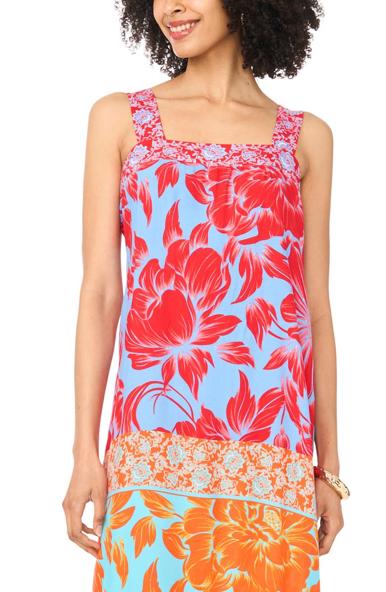 Vince Camuto Thick Strap Sleeveless Maxi Dress, Alternate, color, 