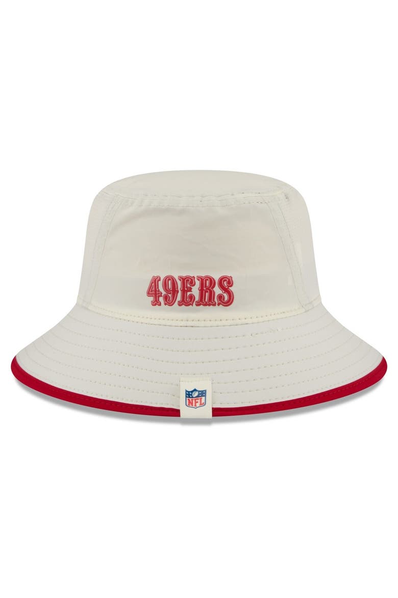 Men's New Era  Cream San Francisco 49ers 2026 NFL Training Camp Sport Bucket Hat, Alternate, color, Cream