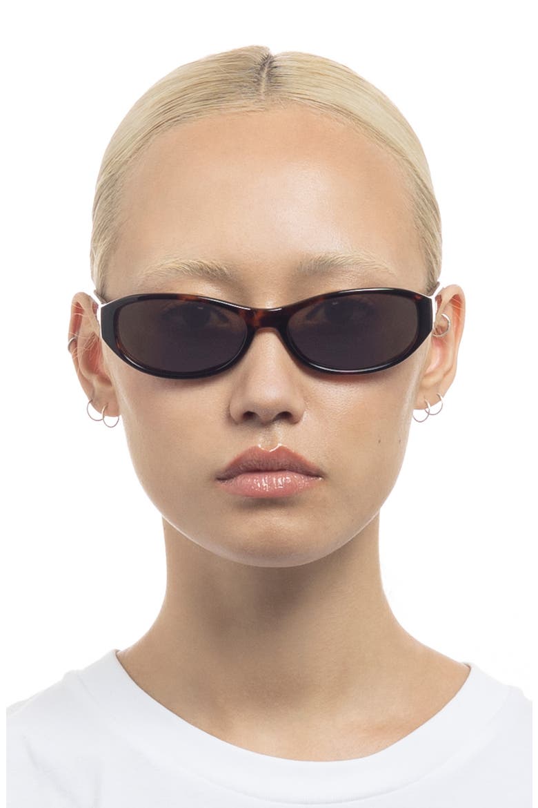 Don't Cha 56mm Oval Sunglasses, Alternate, color, TORT