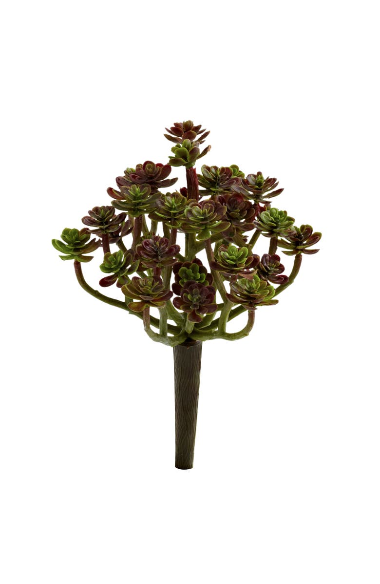 NEARLY NATURAL 7-in Sedum Succulent Artificial Plant, Main, color, Green
