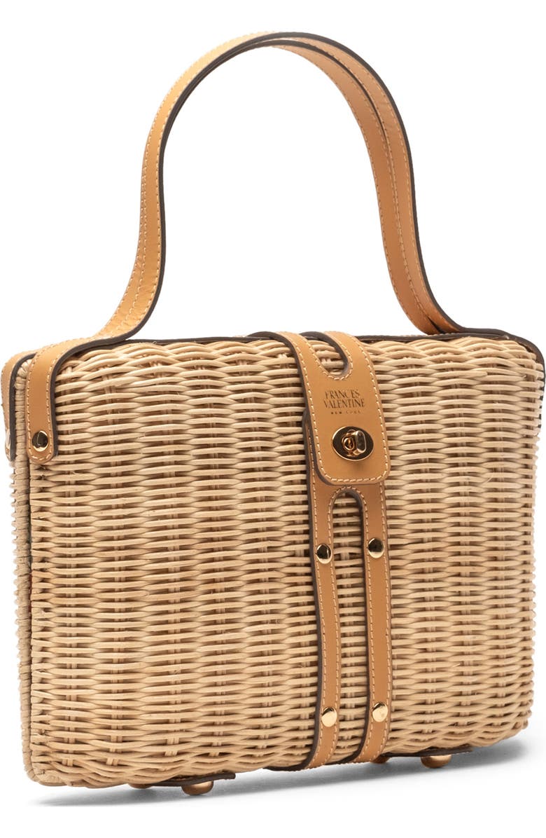 Frances Valentine The Holland Woven Wicker Satchel, Alternate, color, Natural/ Natural
