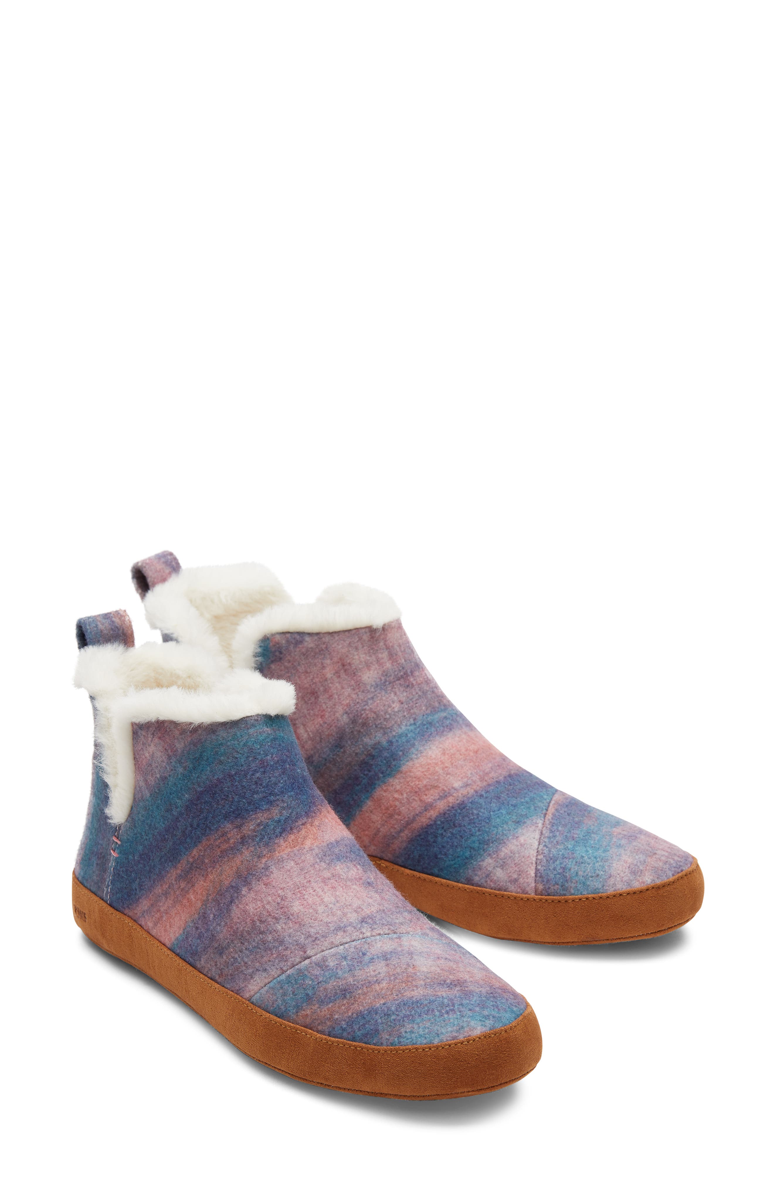 TOMS Lola Faux Shearling Slipper, Main, color, 