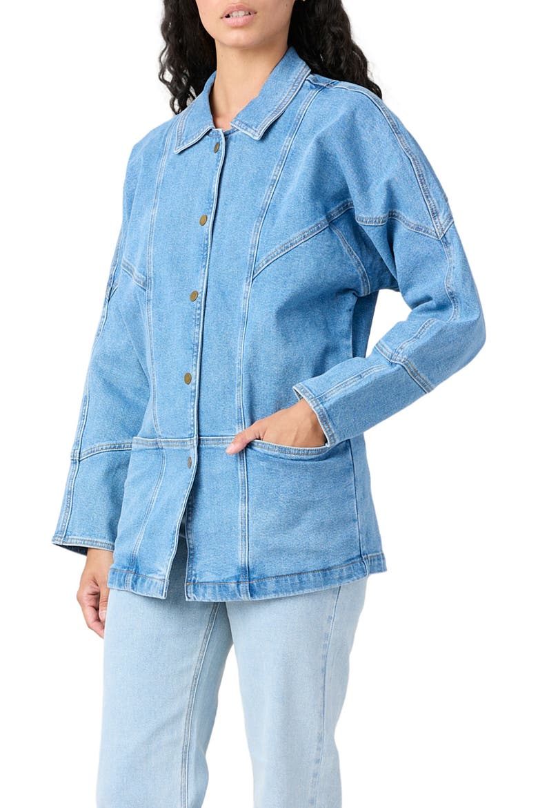 Linda Denim Jacket, Alternate, color, Union Sq.