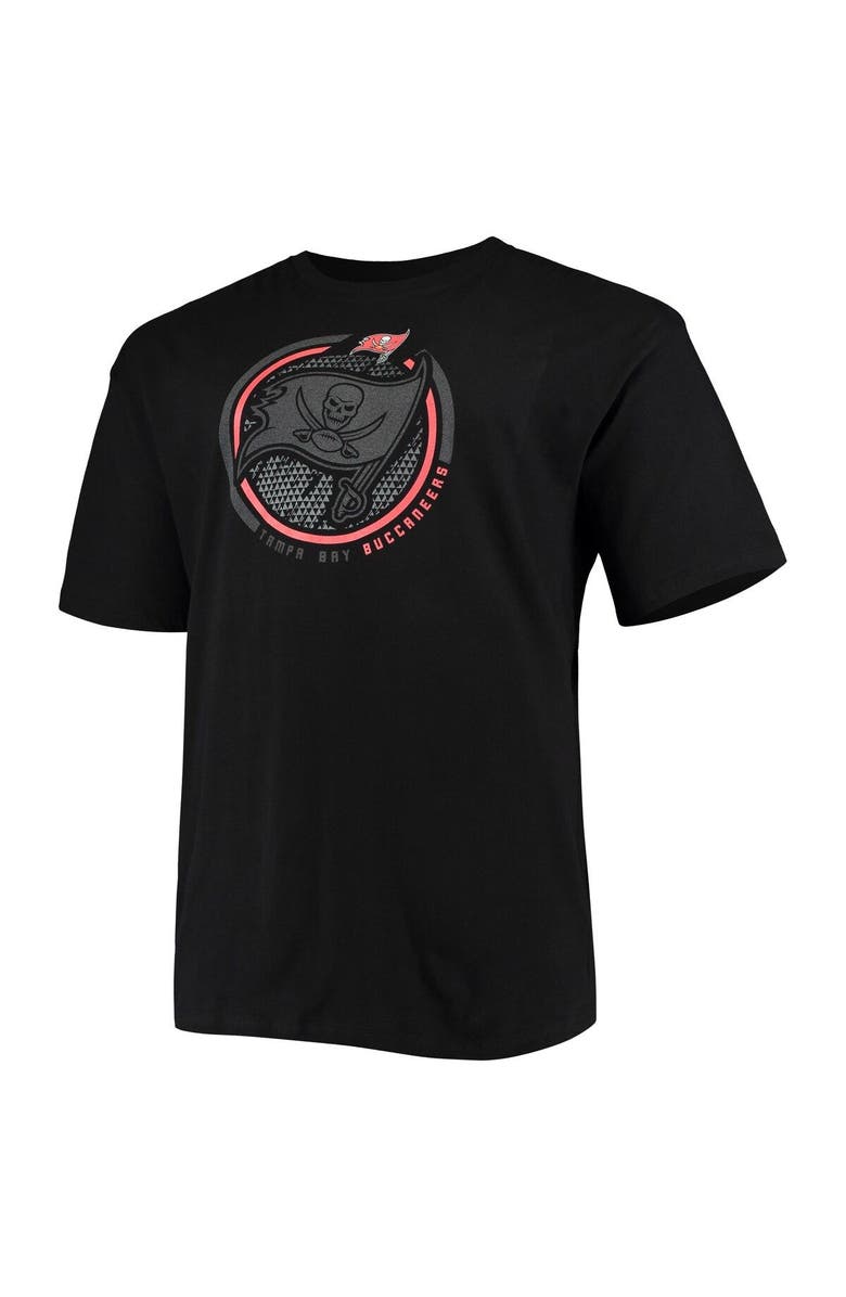 FANATICS Men's Fanatics Branded Black Tampa Bay Buccaneers Big & Tall Color Pop T-Shirt, Alternate, color, 