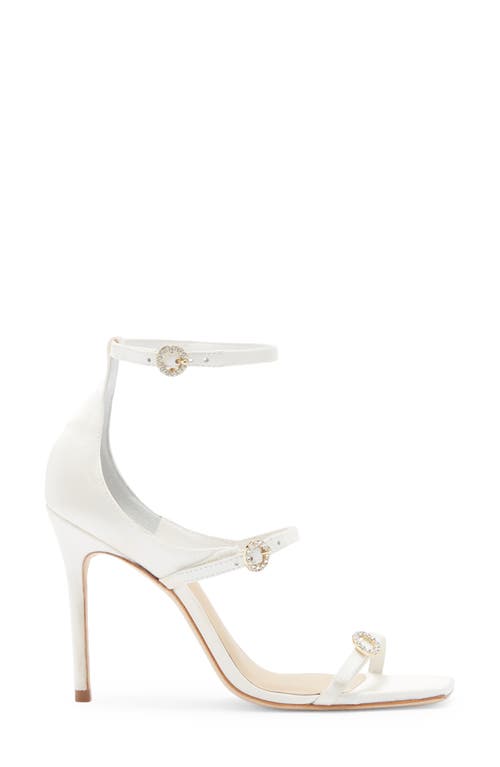 Cinq À Sept Celeste Satin Sandal In White