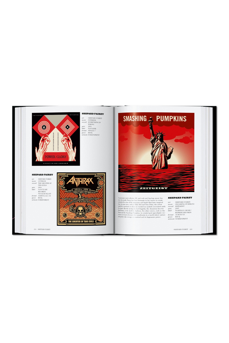 Art Record Covers 45th Edition Book, Alternate, color, Black