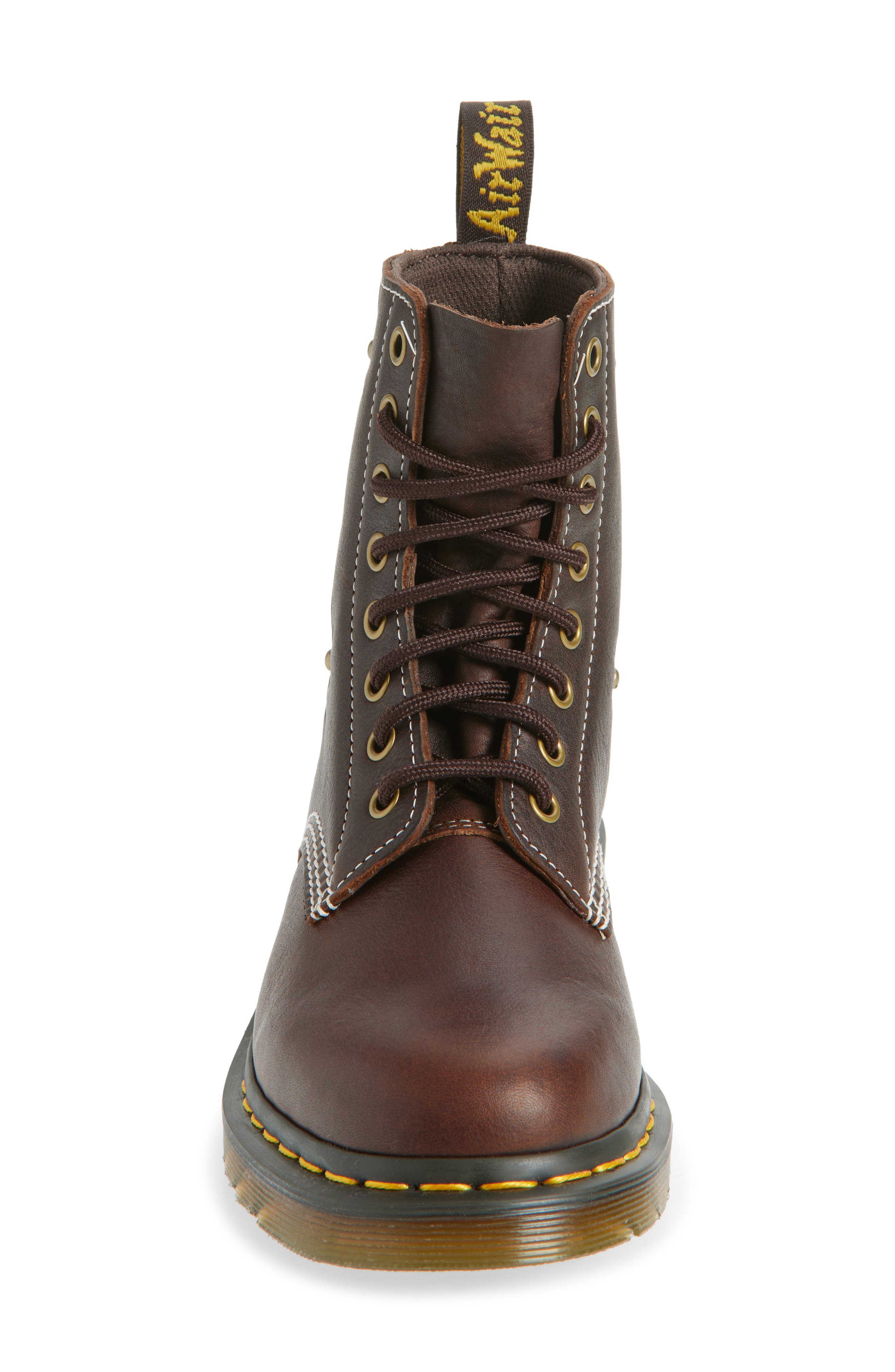 Dr. Martens 1460 Pascal Boot, Alternate, color, Dark Brown