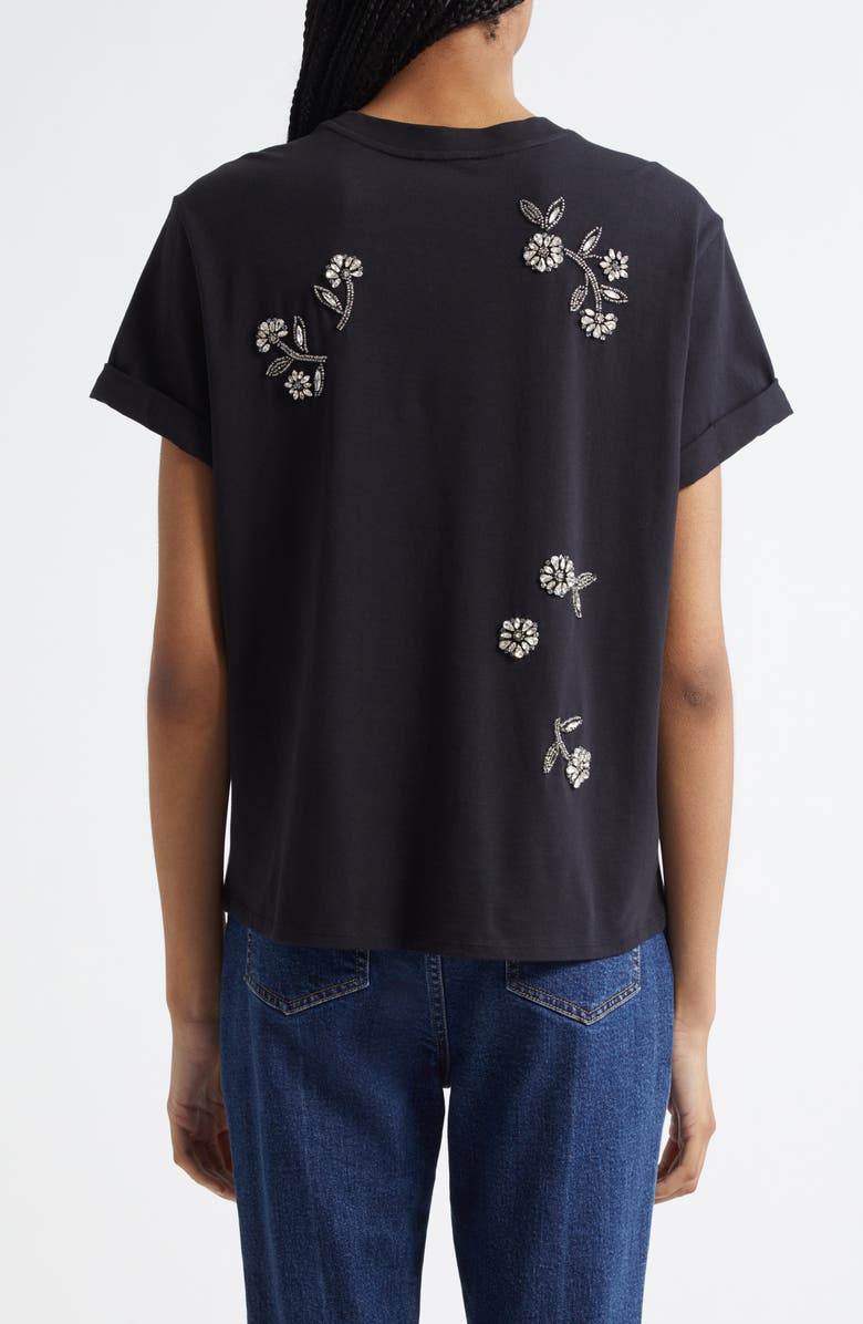 Cinq à Sept Rhinestone Vines T-Shirt, Alternate, color, 