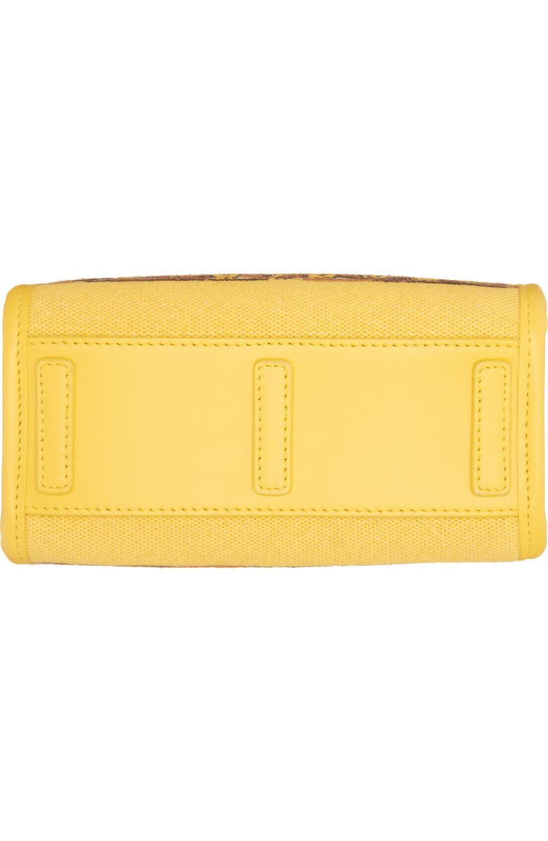 Dolce&Gabbana Mini DG Daily Giallo Tile Embroidered Canvas Shopper, Alternate, color,