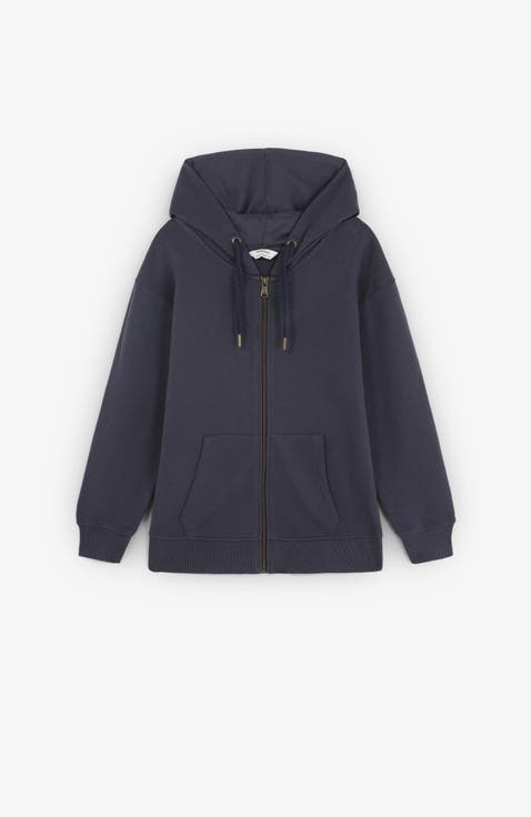 Embossedskullziphoodie Kids