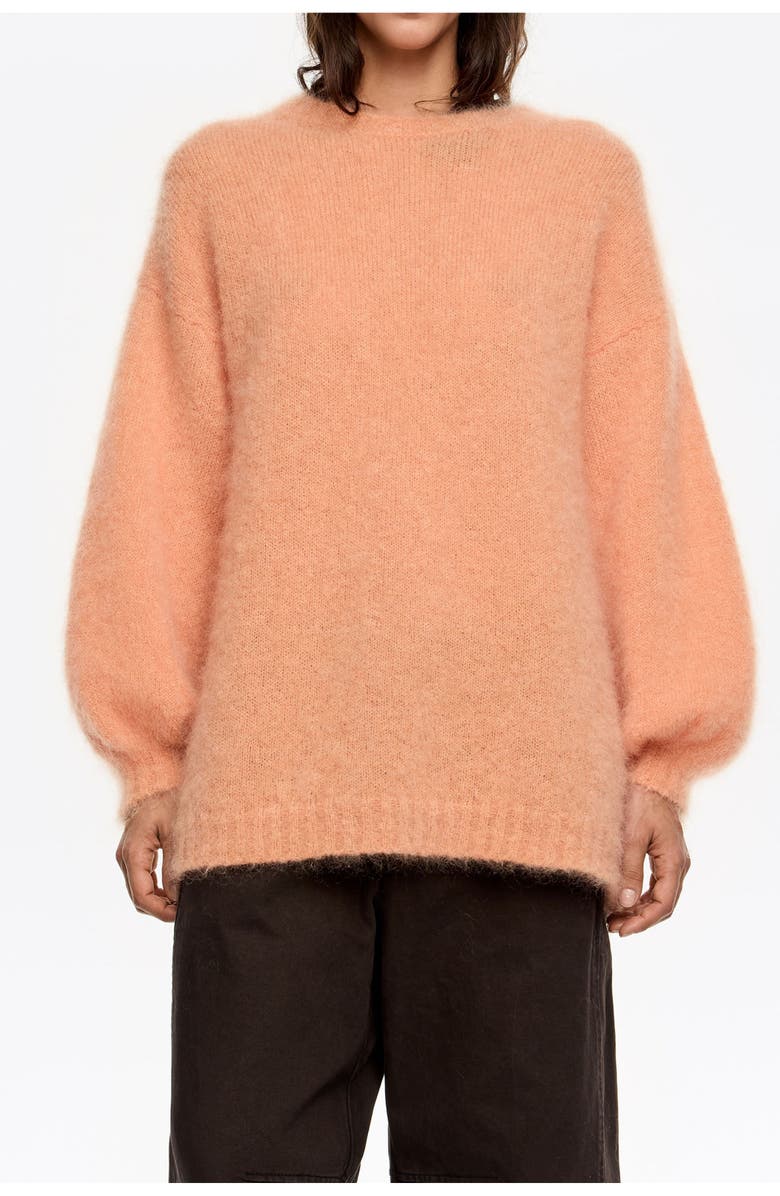 Bimba y Lola Oversize Mohair Sweater, Main, color, Peach